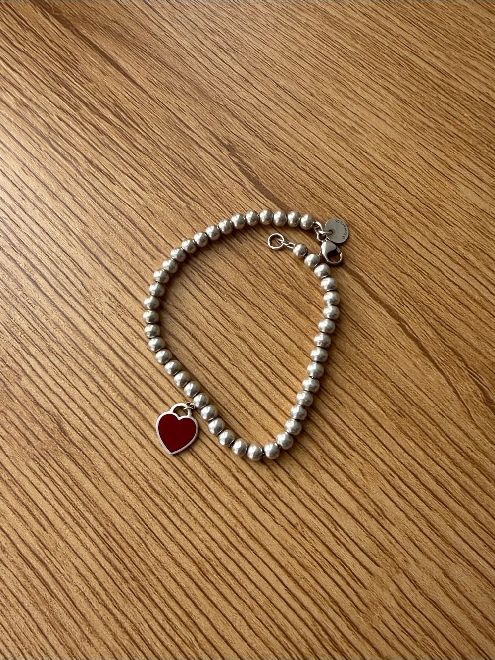 Return to Tiffany red heart bracelet